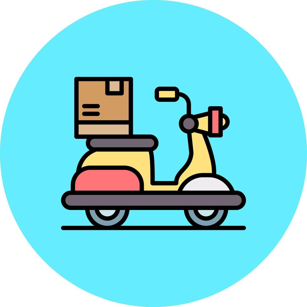 diseño de icono creativo de bicicleta de entrega vector