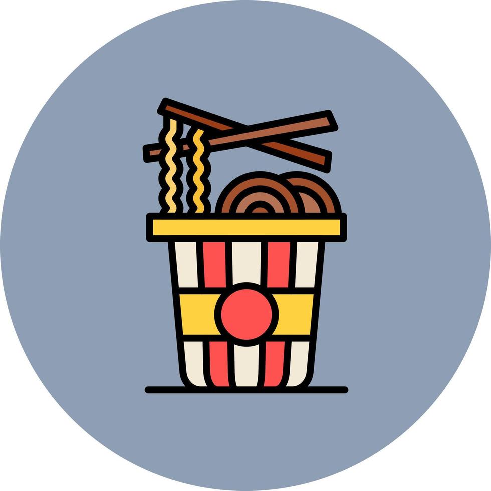 diseño de icono creativo de fideos vector