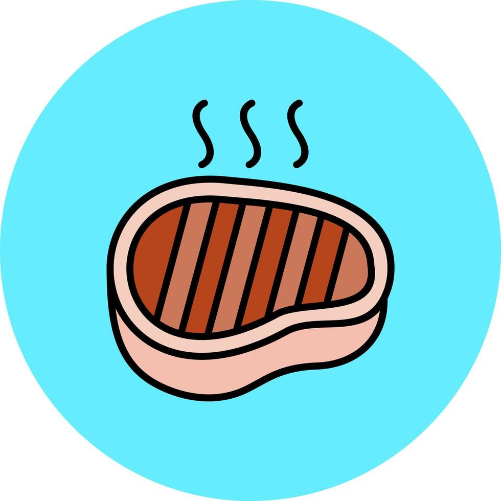 Steak Creative Icon Design vector