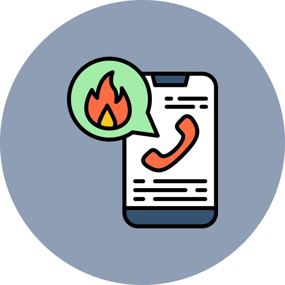 Emergency Call Creative Icon Design vector