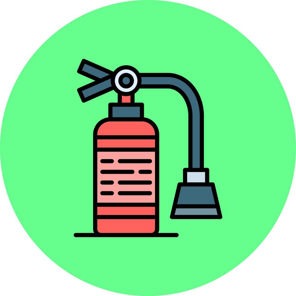 Fire Extinguisher Creative Icon Design vector