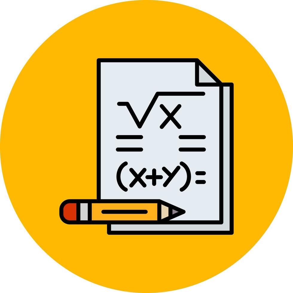 diseño de icono creativo de matemáticas vector