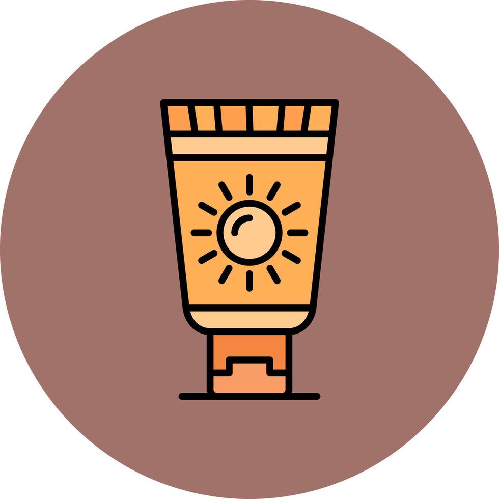 Sunscreen Creative Icon Design vector