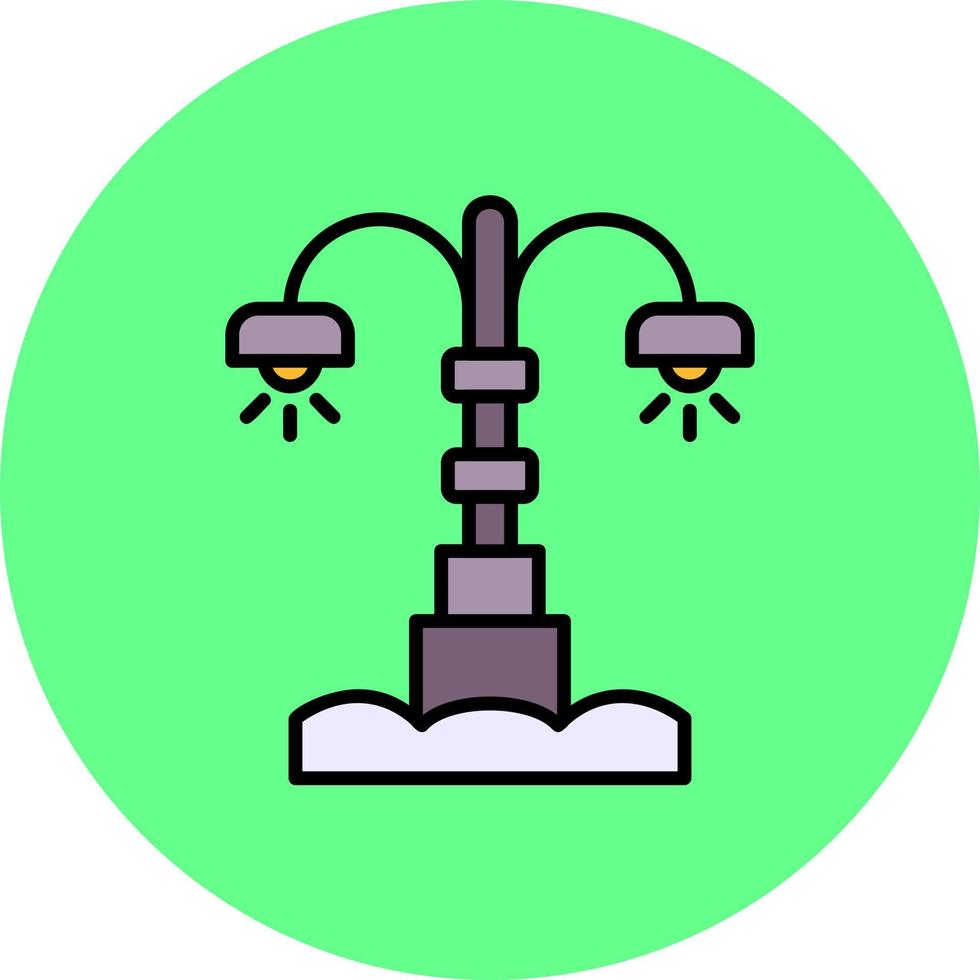 Street Lamp Creative Icon Design vector