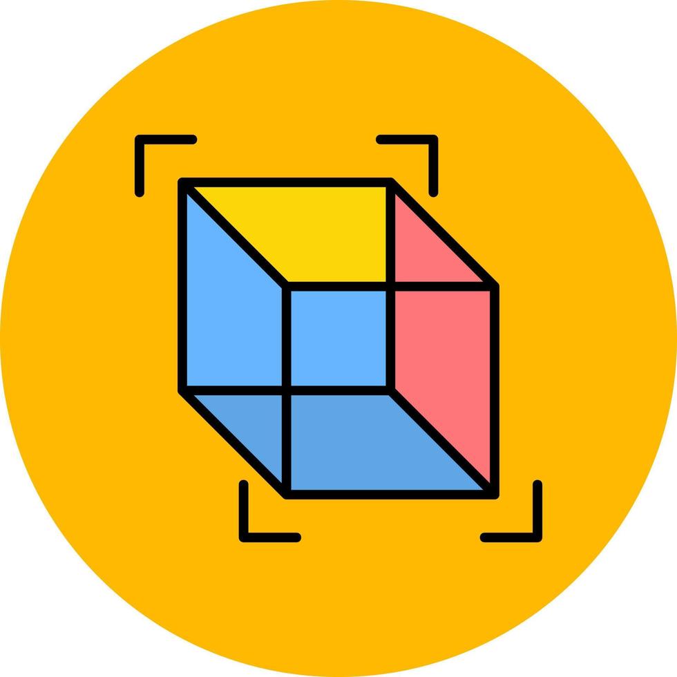 3d Cube Creative Icon Design vector