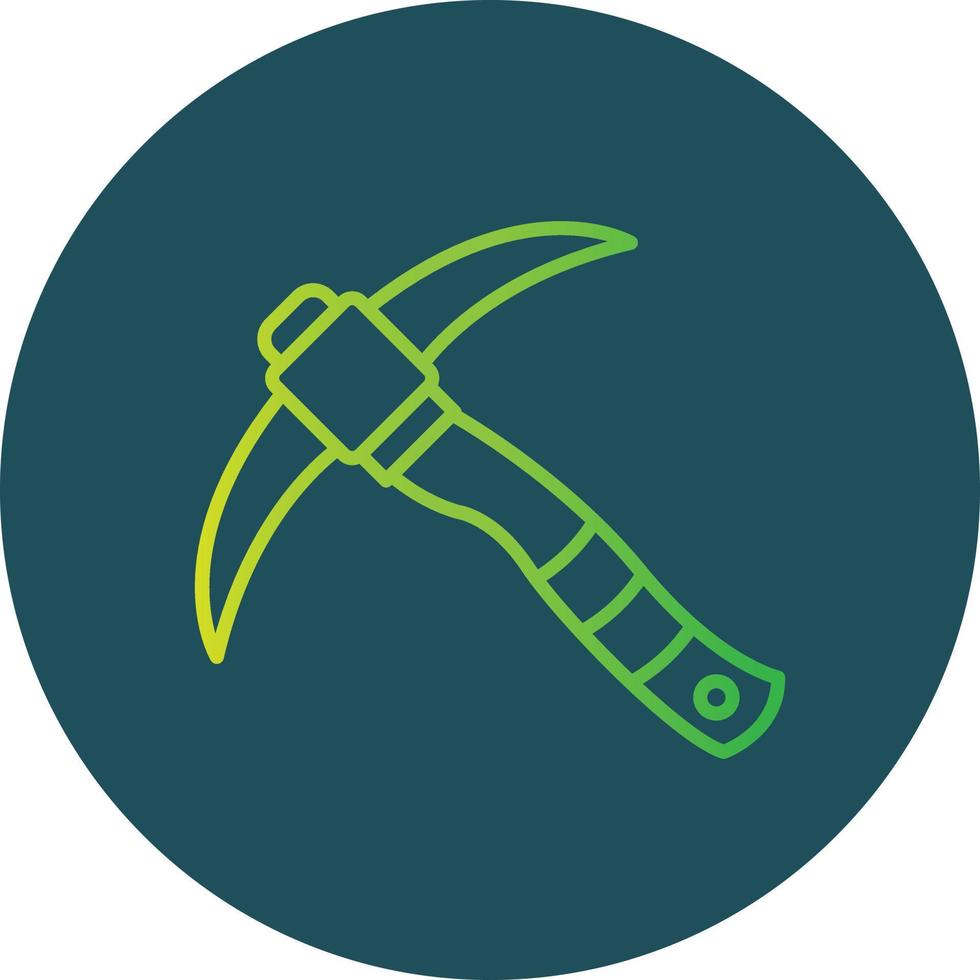 Pickaxe Creative Icon Design vector