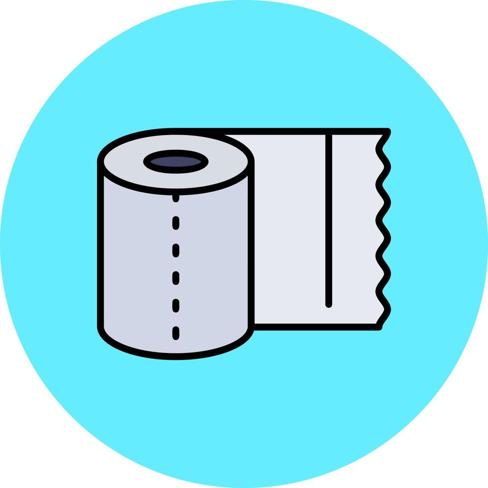 Tissue Roll Creative Icon Design vector