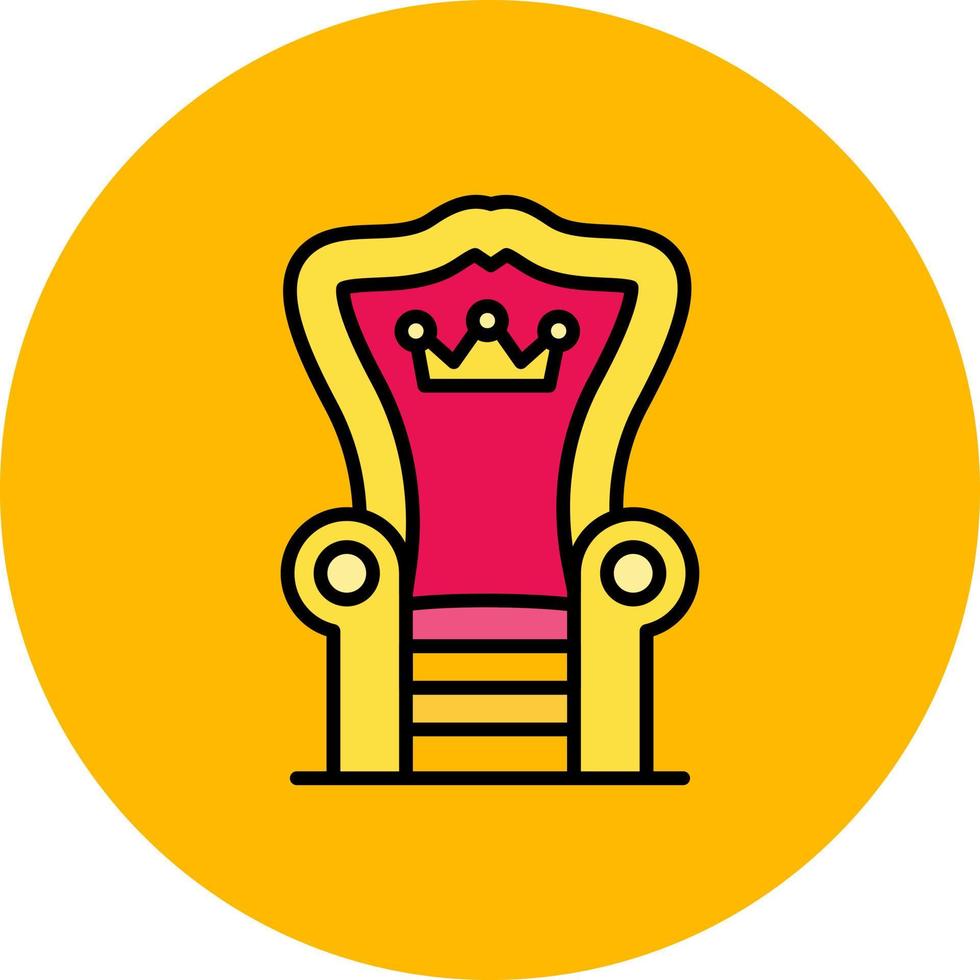 Throne Creative Icon Design vector