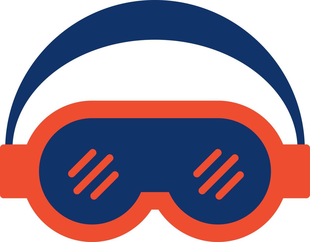 Ski Goggles Creative Icon Design vector