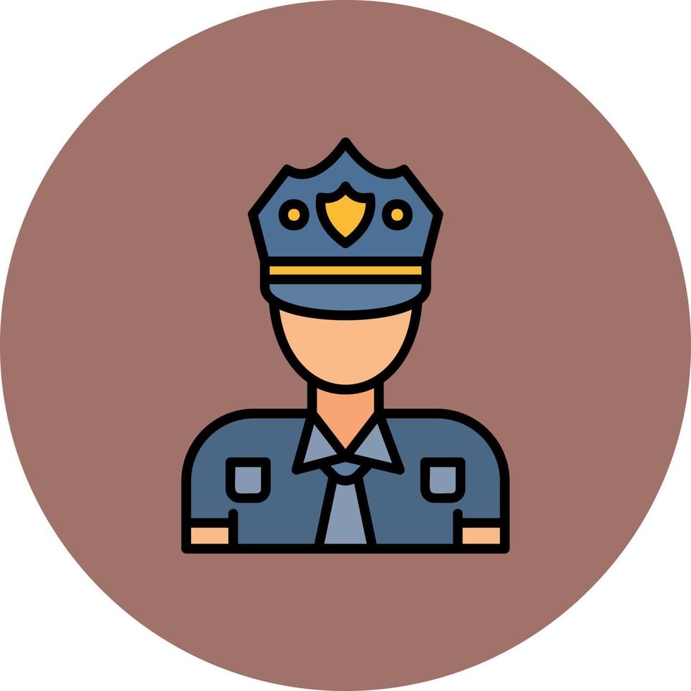 Police Man Creative Icon Design vector