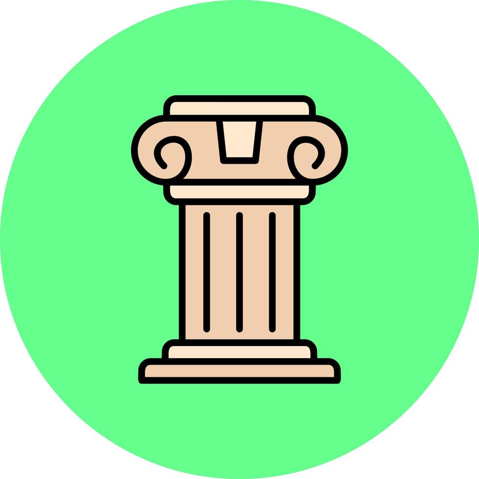 Pillar Creative Icon Design vector