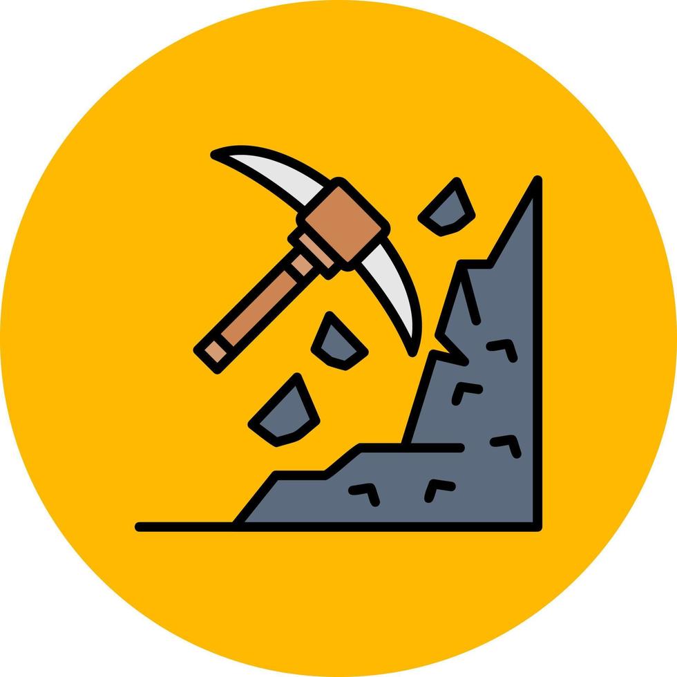 Mining Creative Icon Design vector