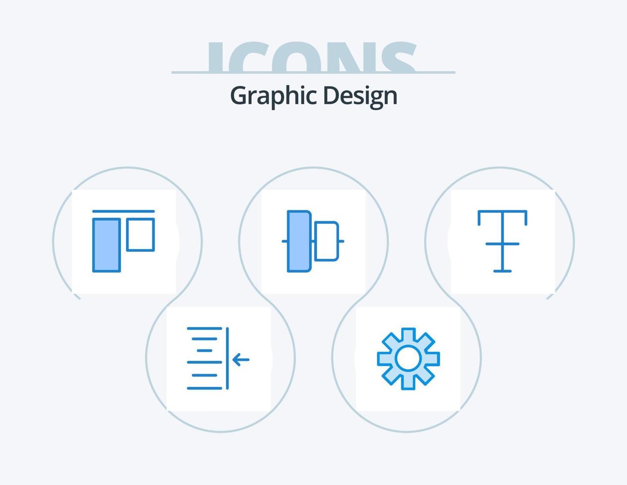 Design Blue Icon Pack 5 Icon Design. . . vertical. strike. font vector