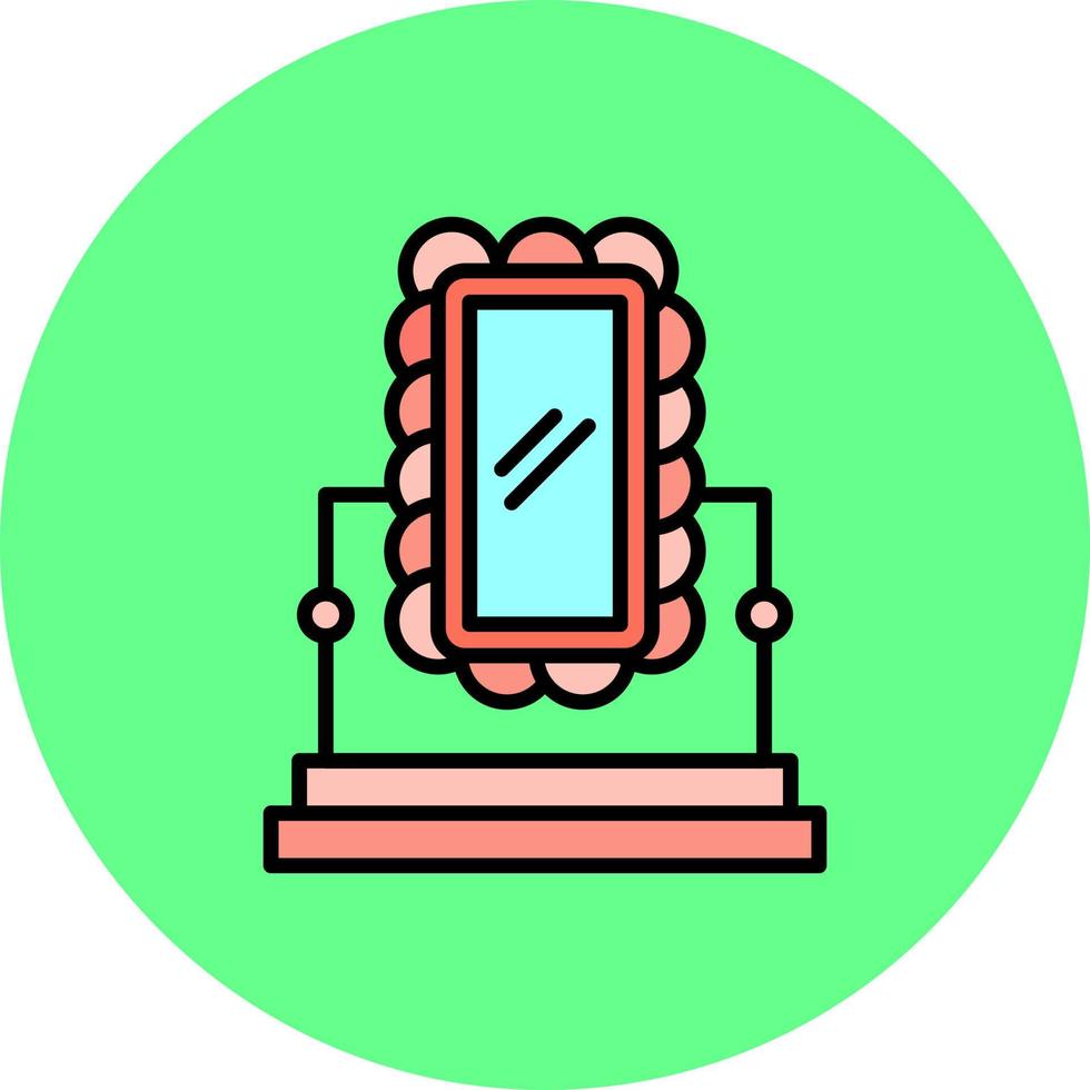 Mirror Creative Icon Design vector