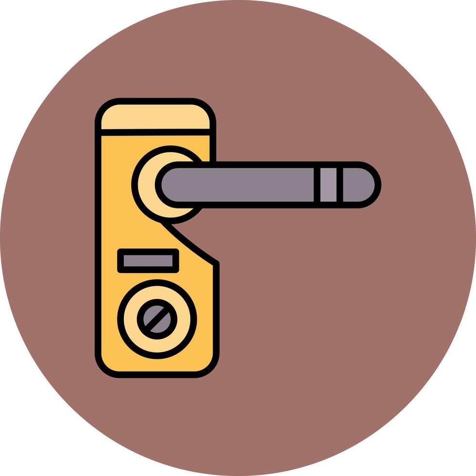 diseño de icono creativo de colgador de puerta vector