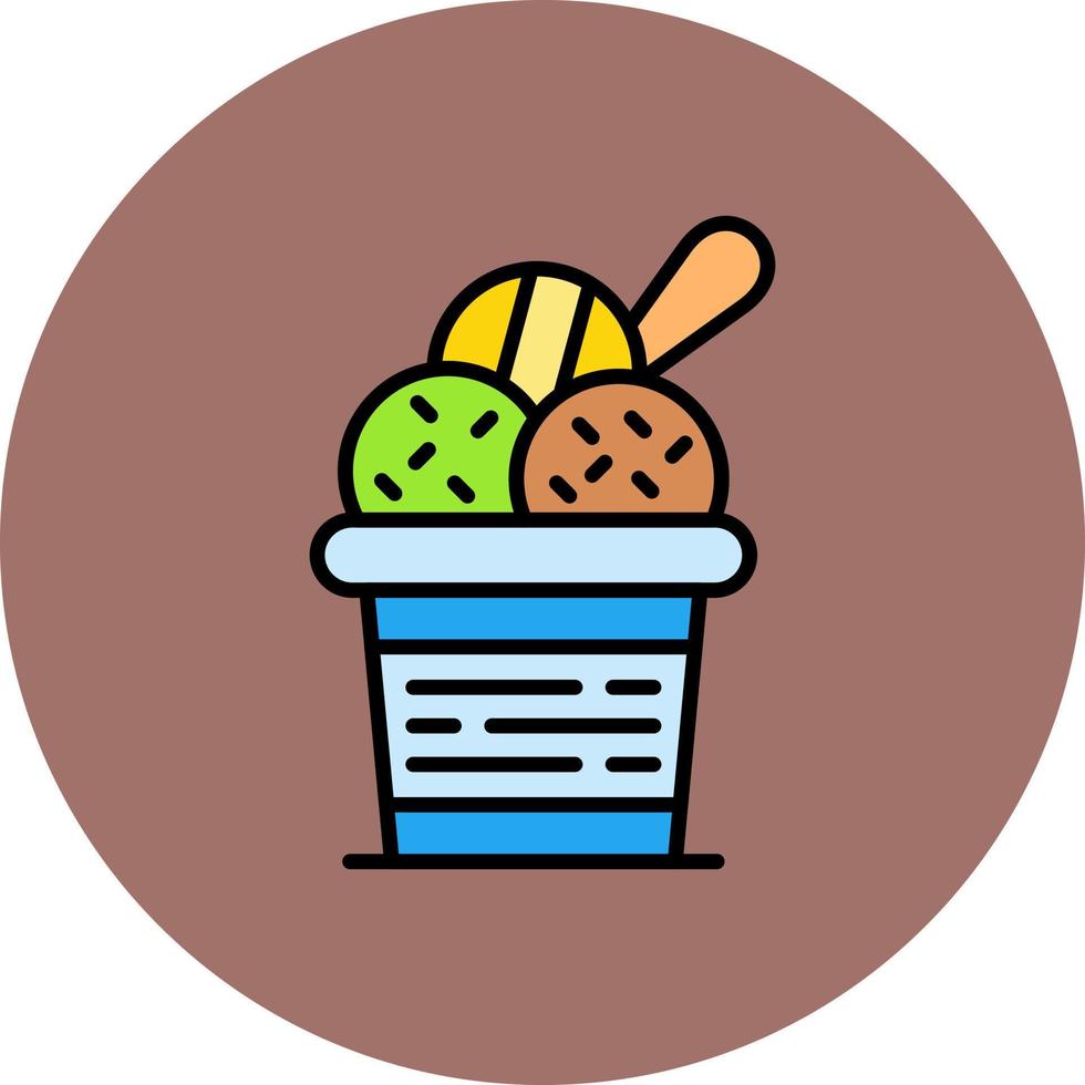 Ice Cream Creative Icon Design vector