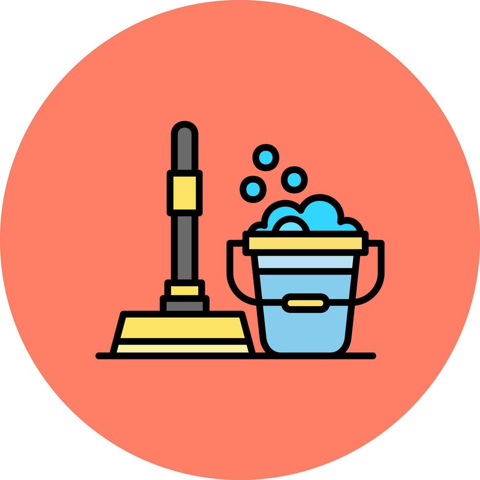 Floor Cleaner Creative Icon Design vector