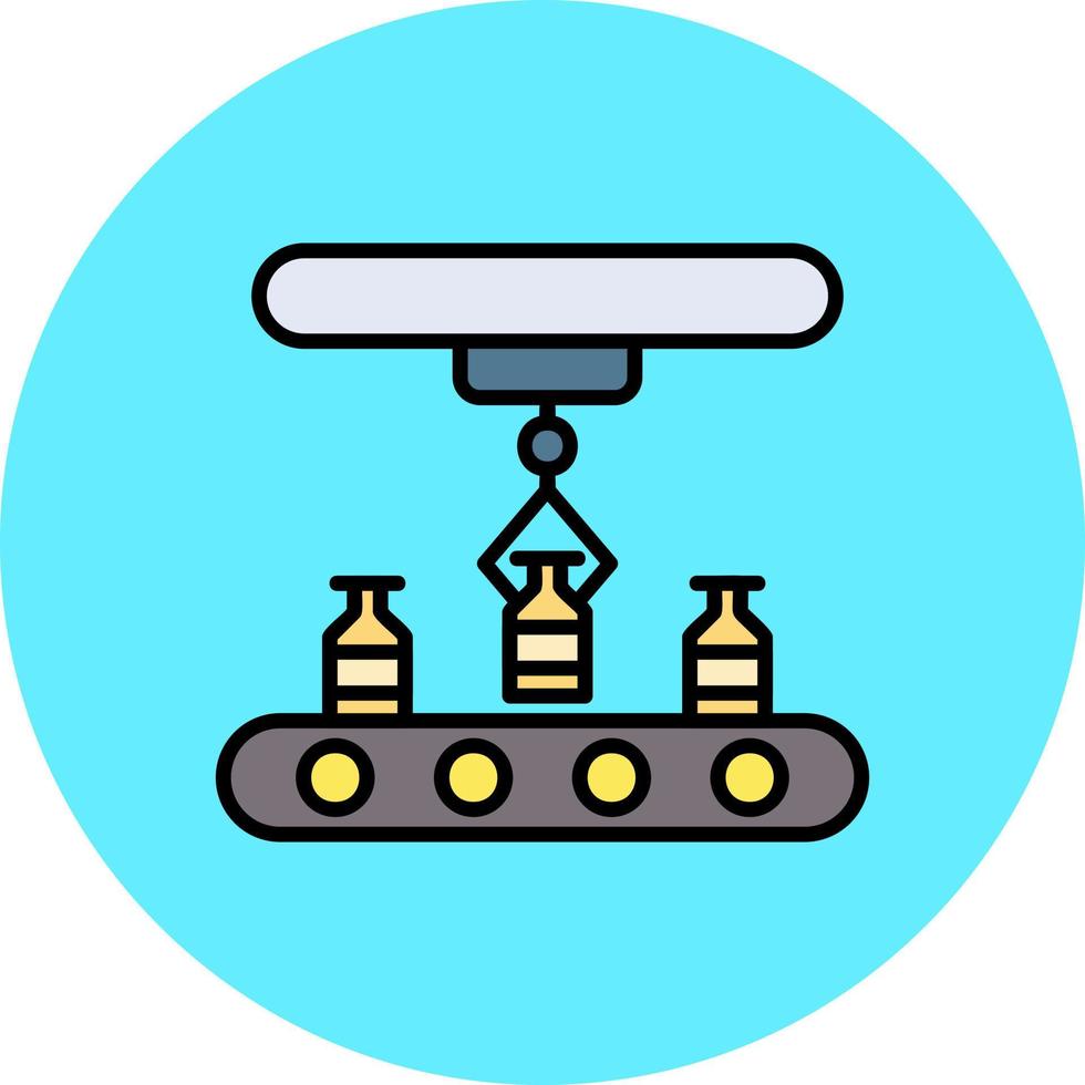 Conveyor Belt Creative Icon Design vector