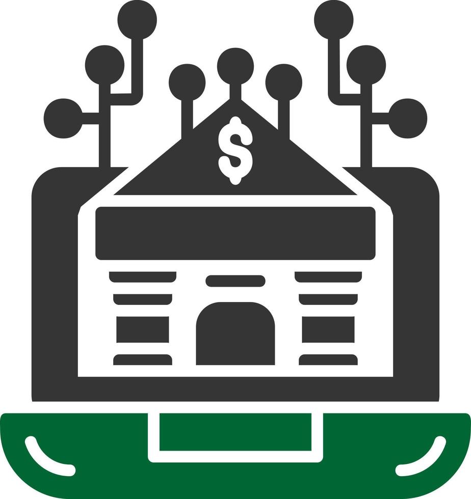 Bank Creative Icon Design vector