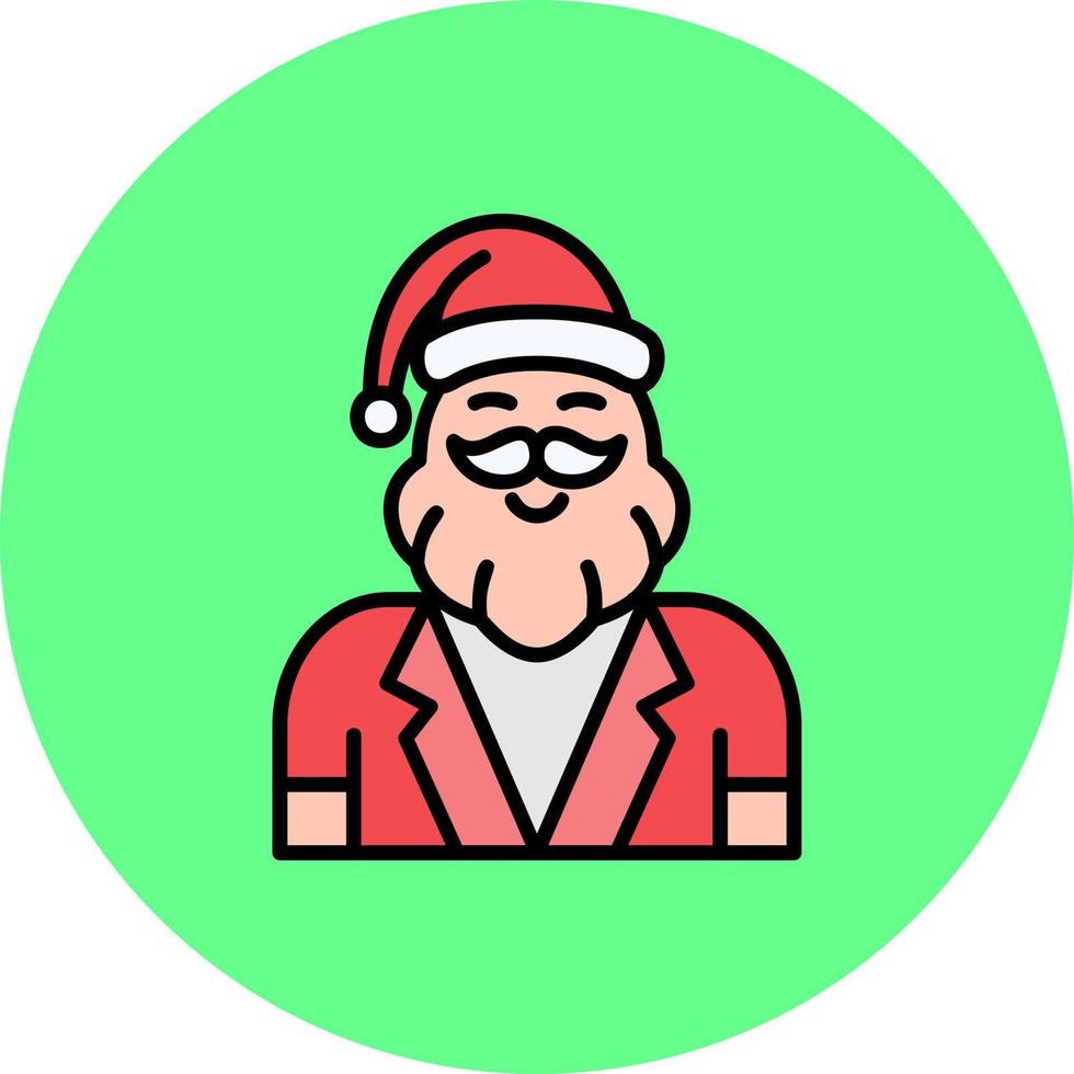 Santa Claus Creative Icon Design vector