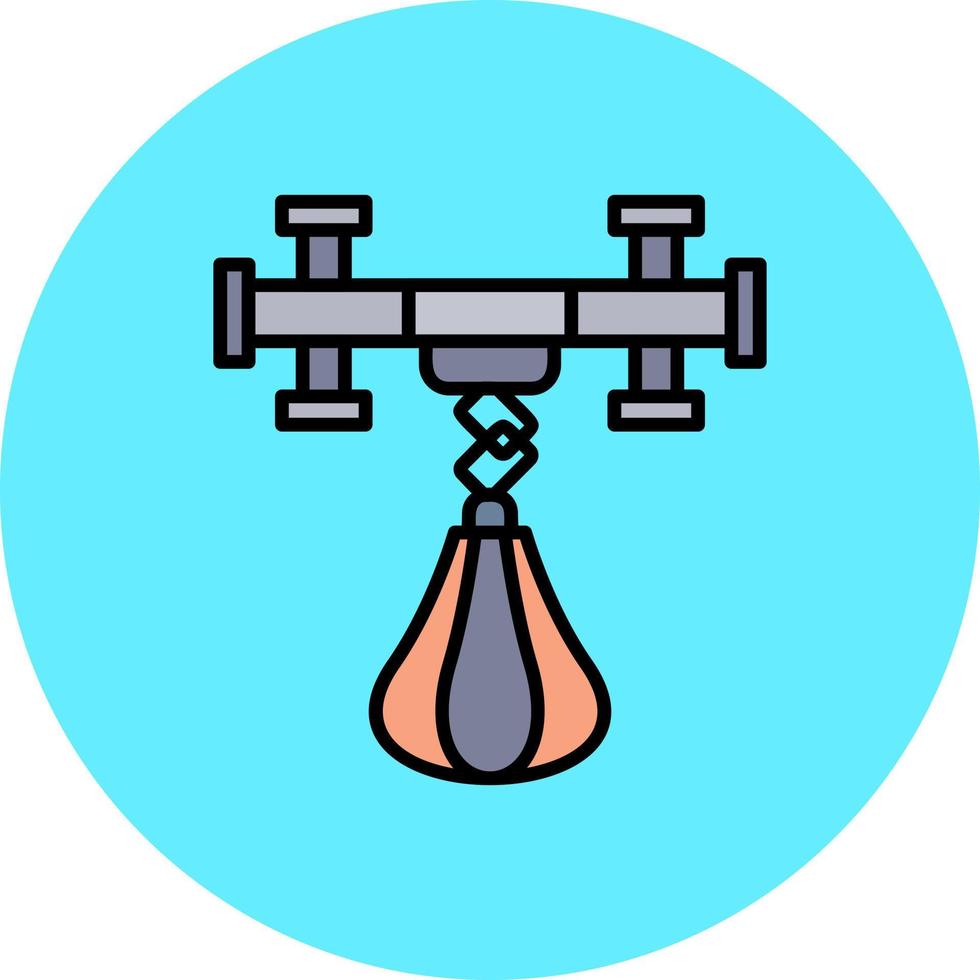 Punching Ball Creative Icon Design vector