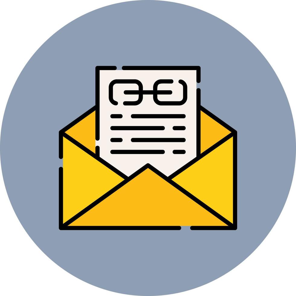 Email Link Creative Icon Design vector