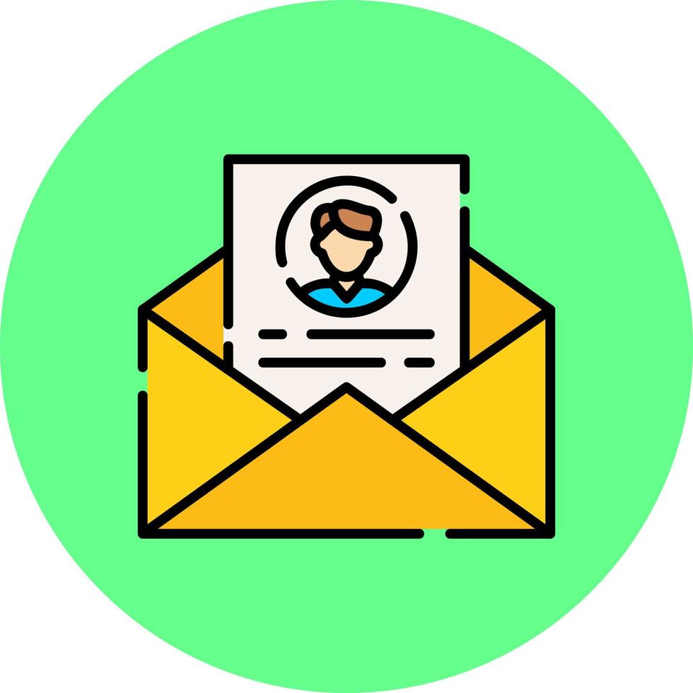 Contact Email Creative Icon Design vector