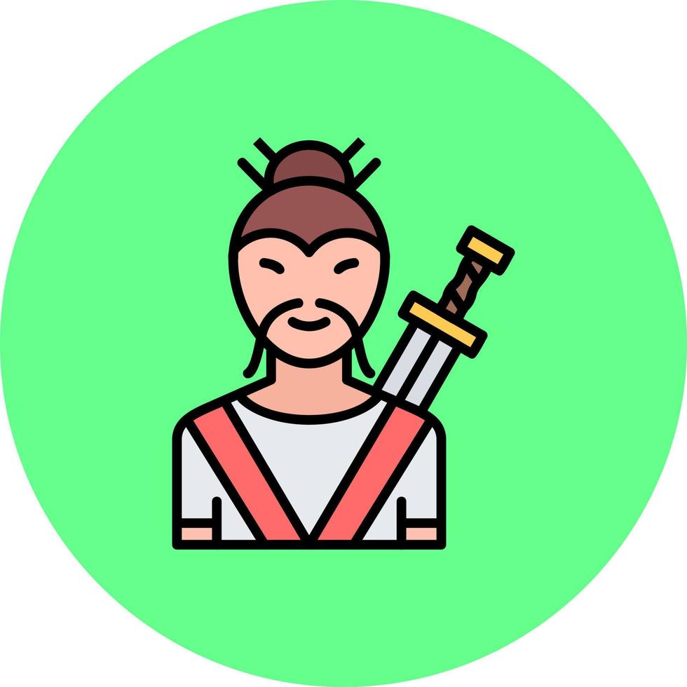 Fighter Creative Icon Design vector