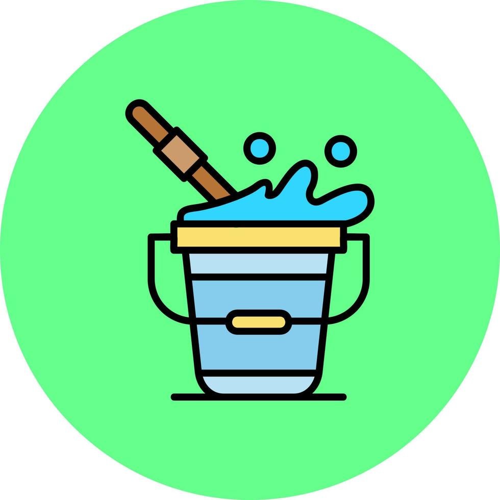 Bucket Creative Icon Design vector