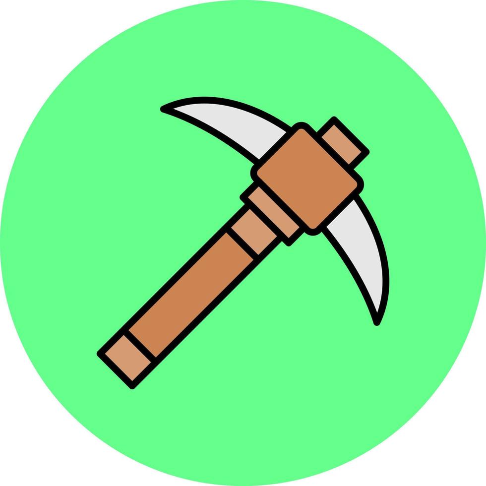 Pickaxe Creative Icon Design vector