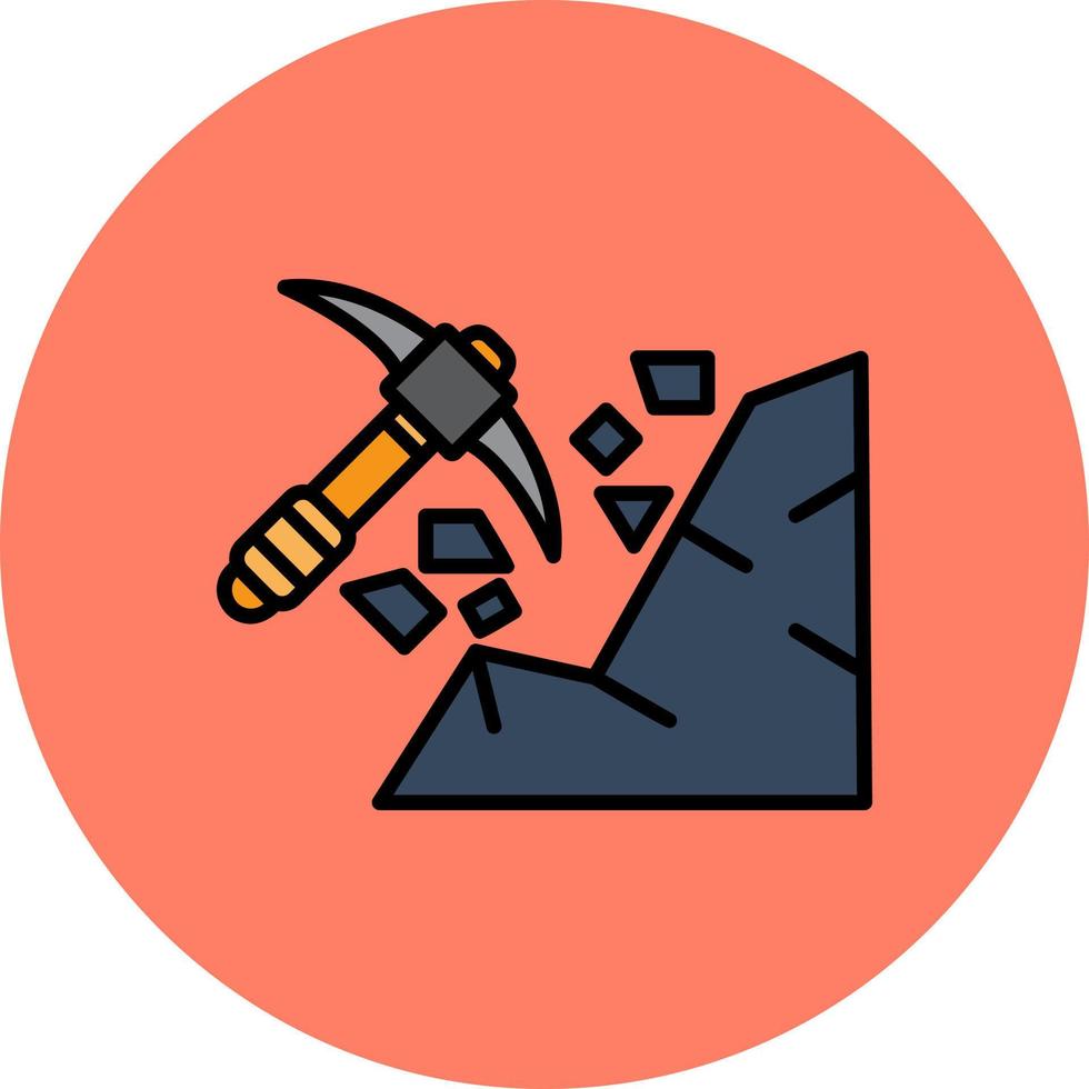 Mining Creative Icon Design vector