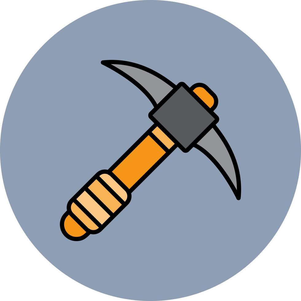 Pickaxe Creative Icon Design vector