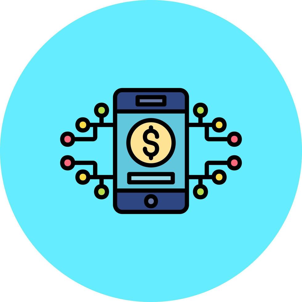 Digital Money Creative Icon Design vector