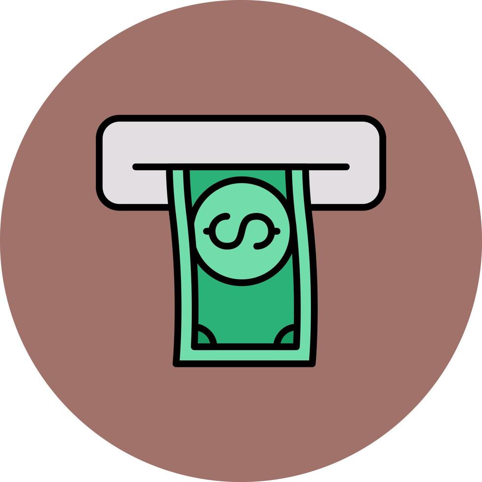 Withdrawal Creative Icon Design vector