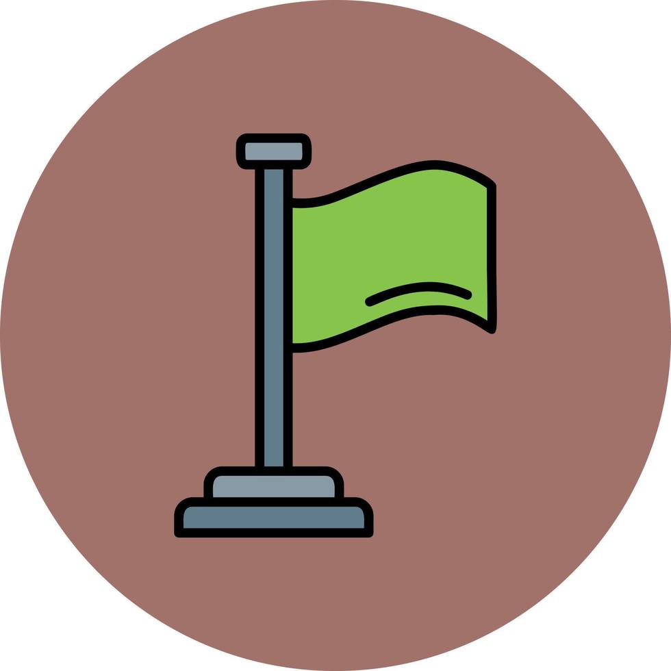 diseño de icono creativo de bandera vector