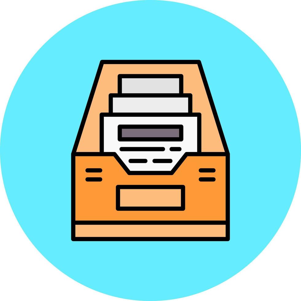 Files Box Creative Icon Design vector
