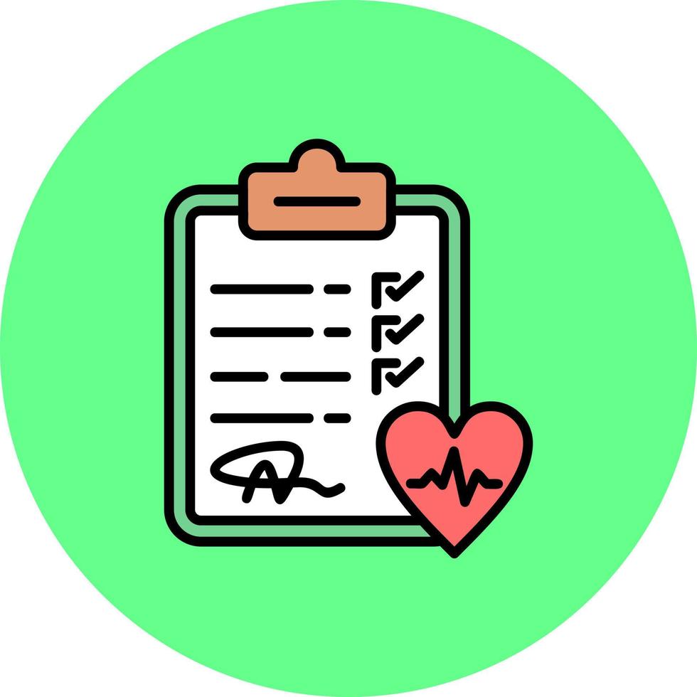 Checkup Creative Icon Design vector