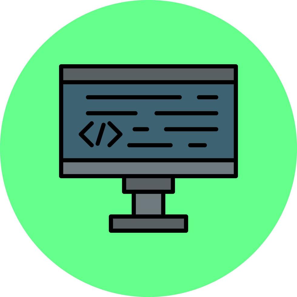 Coding Creative Icon Design vector