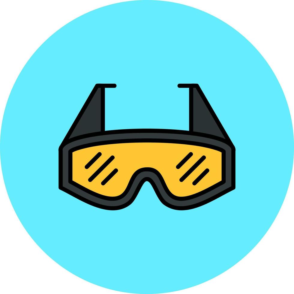 gafas de laboratorio diseño de icono creativo vector