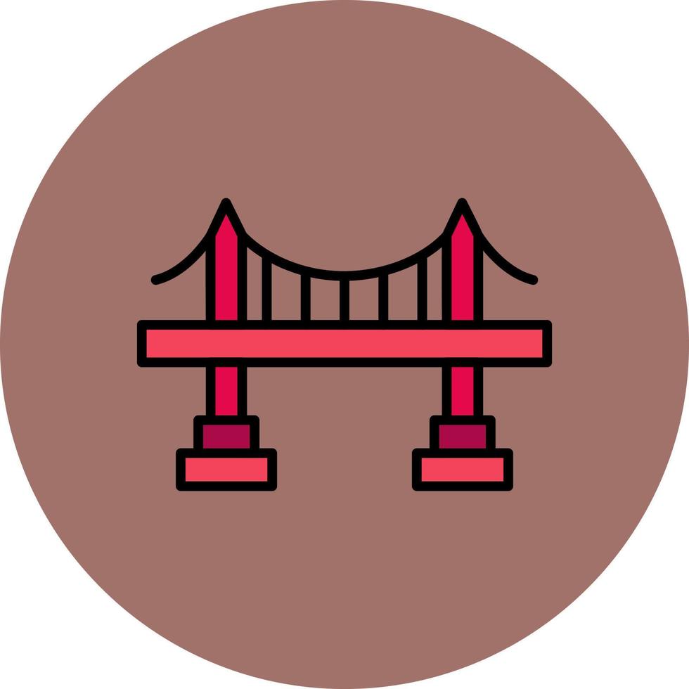 Bridge Creative Icon Design vector