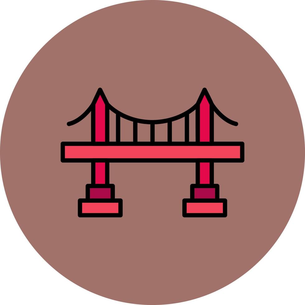 diseño de icono creativo de puente vector