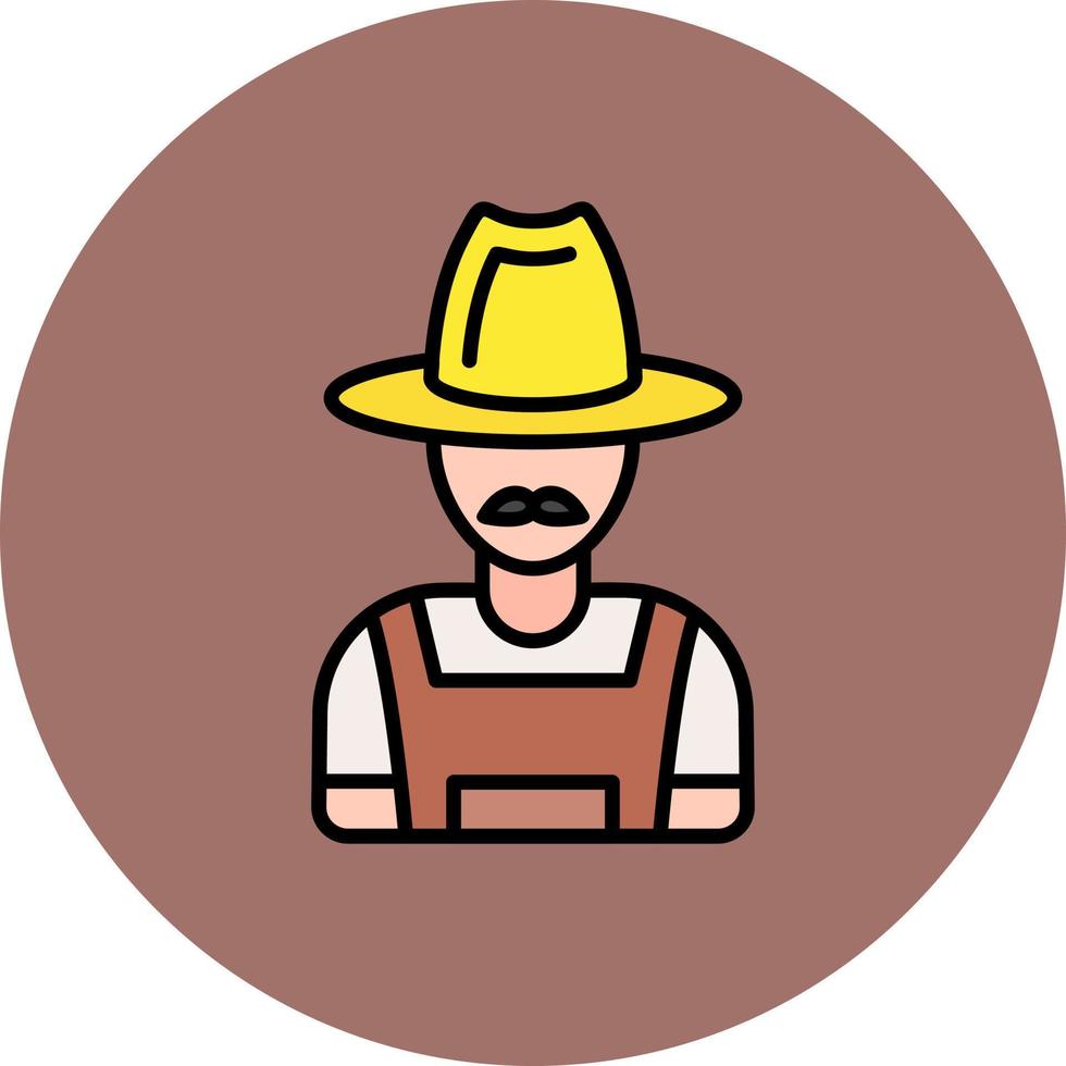 Farmer Creative Icon Design vector