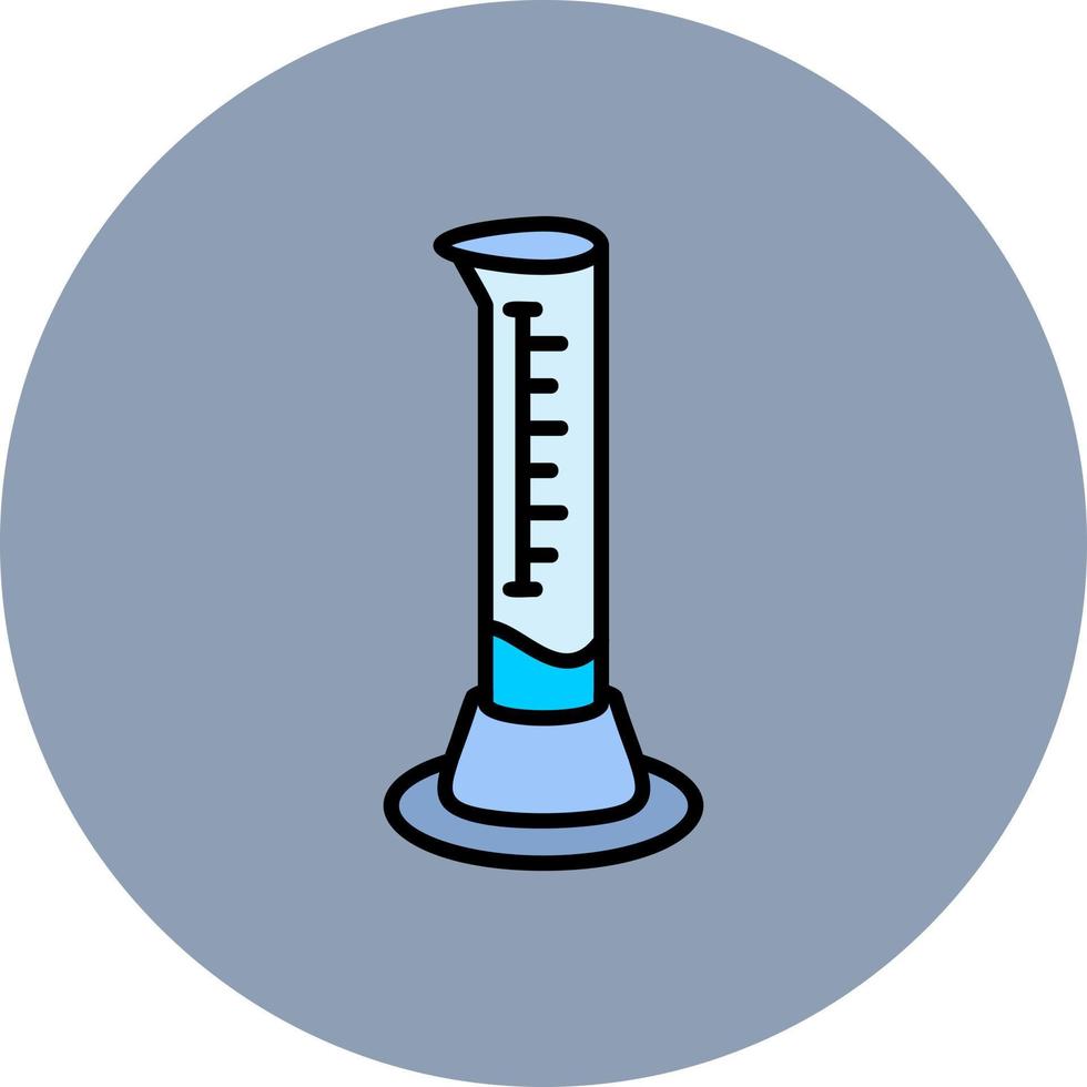 Graduated Cylinder Creative Icon Design vector