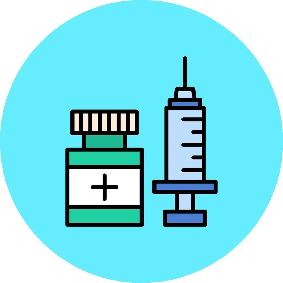 Vaccination Creative Icon Design vector