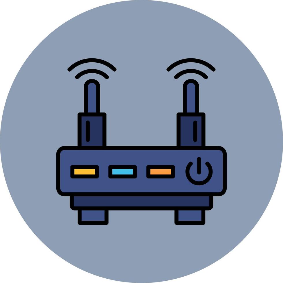 Wifi Router Creative Icon Design vector
