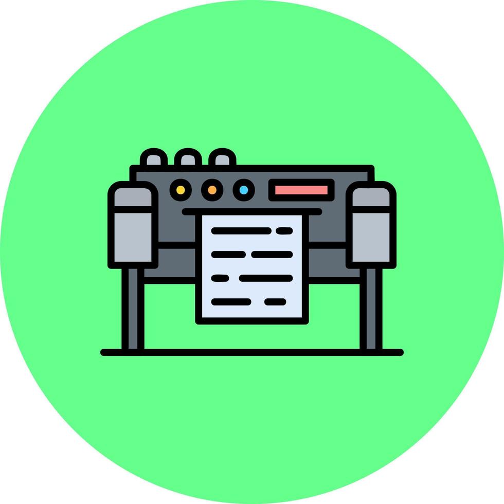 diseño de icono creativo de plotter vector