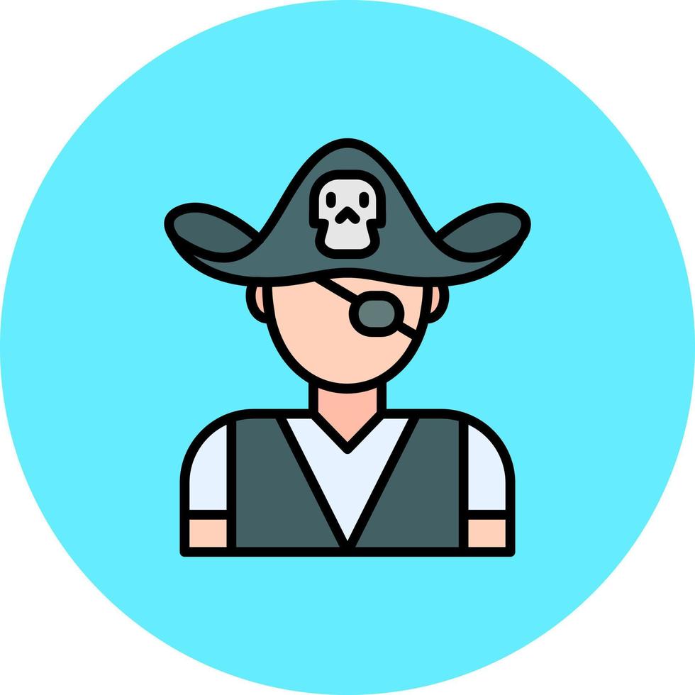 diseño de icono creativo pirata vector