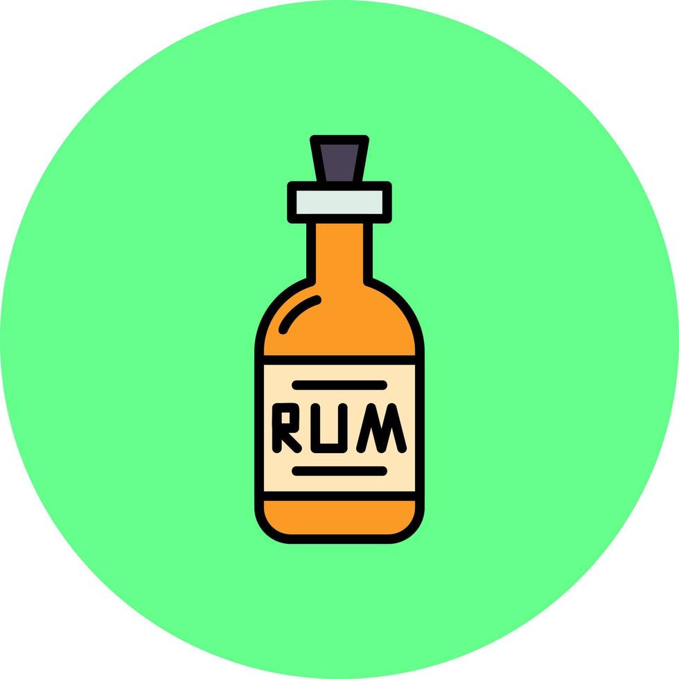 Rum Creative Icon Design vector