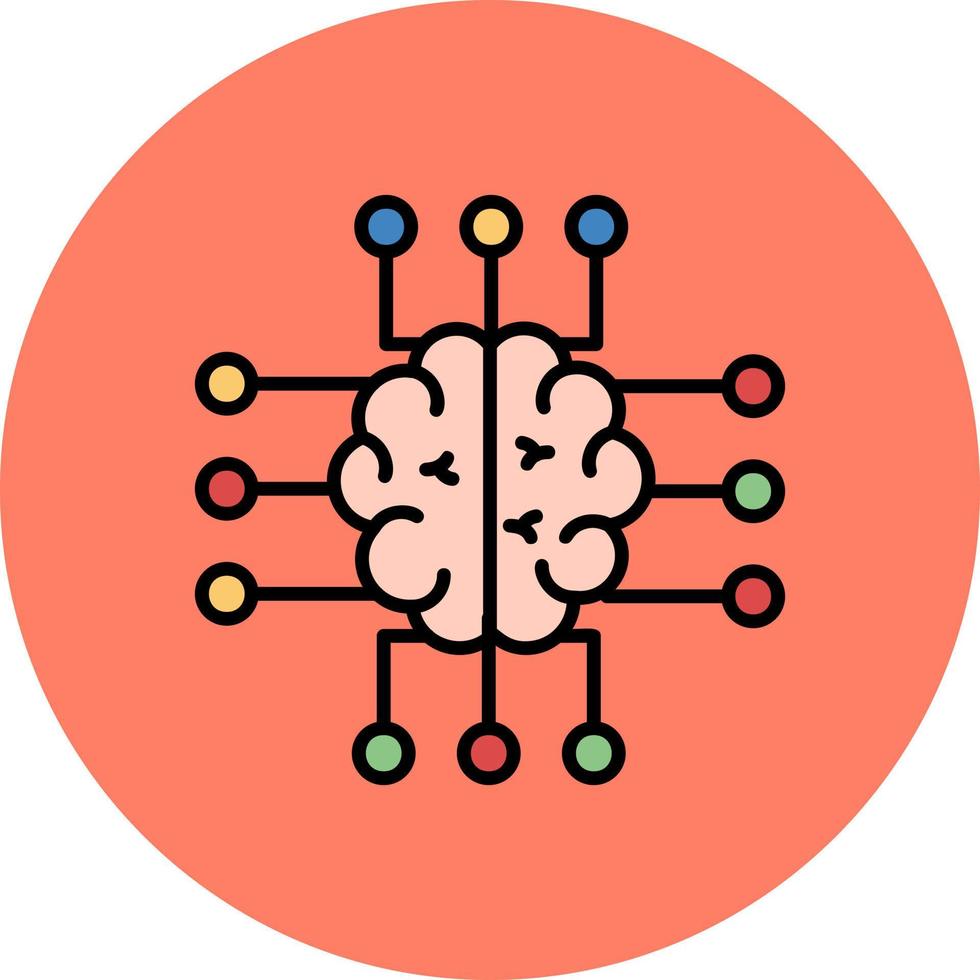 Neuroimaging Creative Icon Design vector