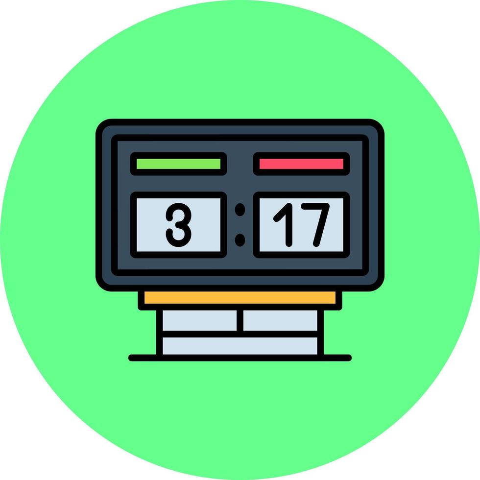 Scoreboard Creative Icon Design vector